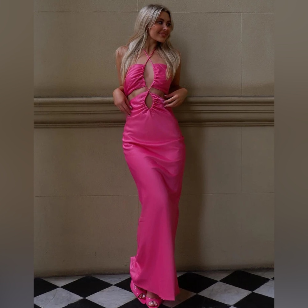 JGR & STN Jagger & Stone satin maxi nwot